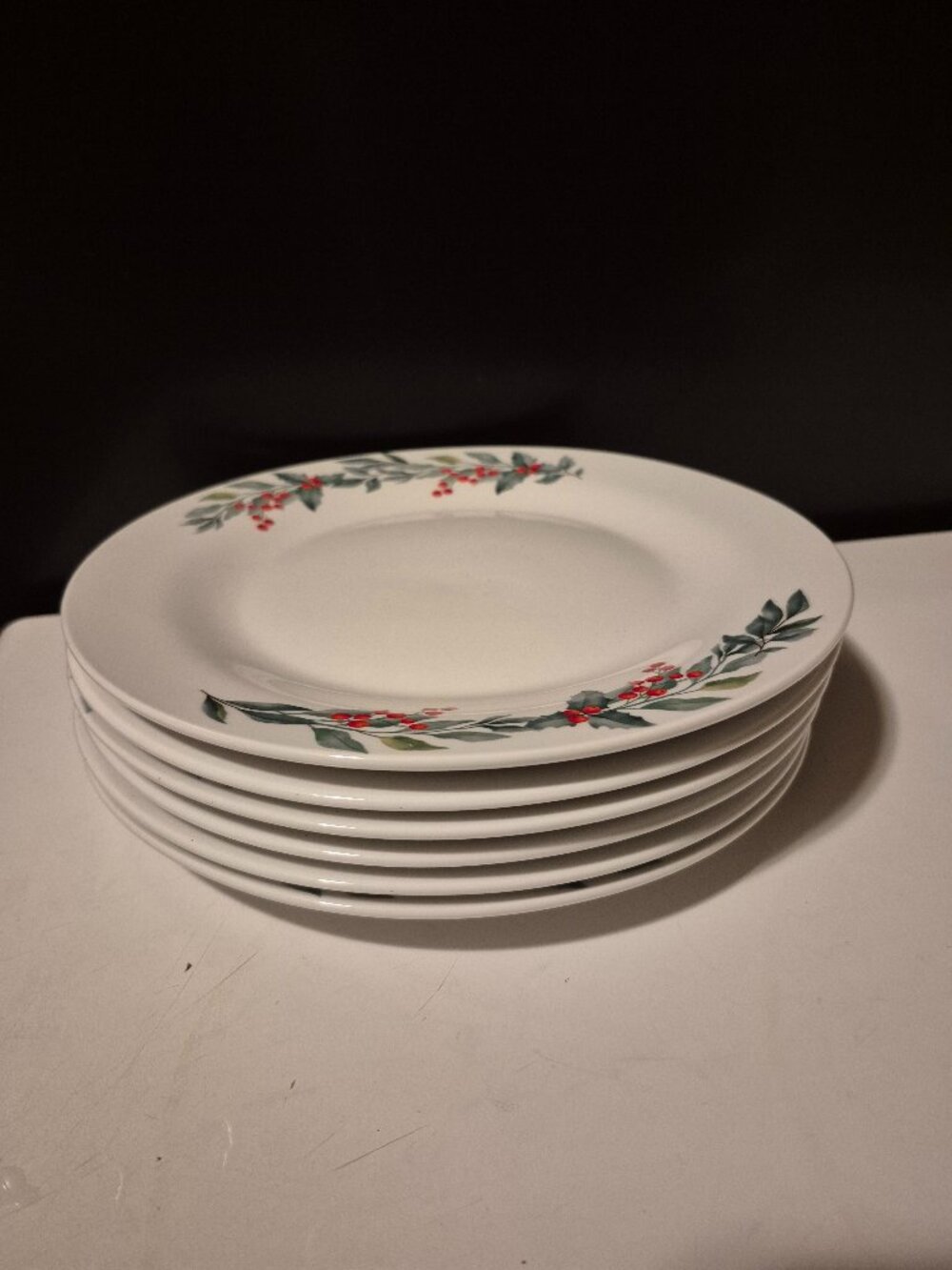 ORLY MAISON ART-DECO FLORAL PLATES (SET OF 6)